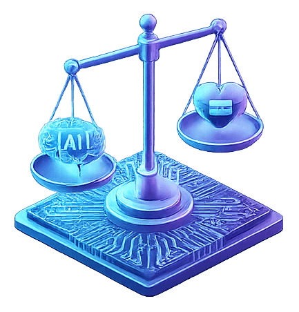 Ethical AI & Bias Mitigation Icon